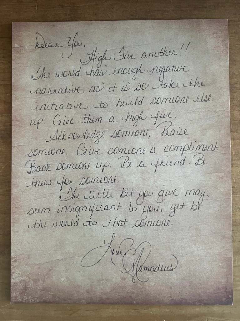 Mamadeus Love Letter # 9