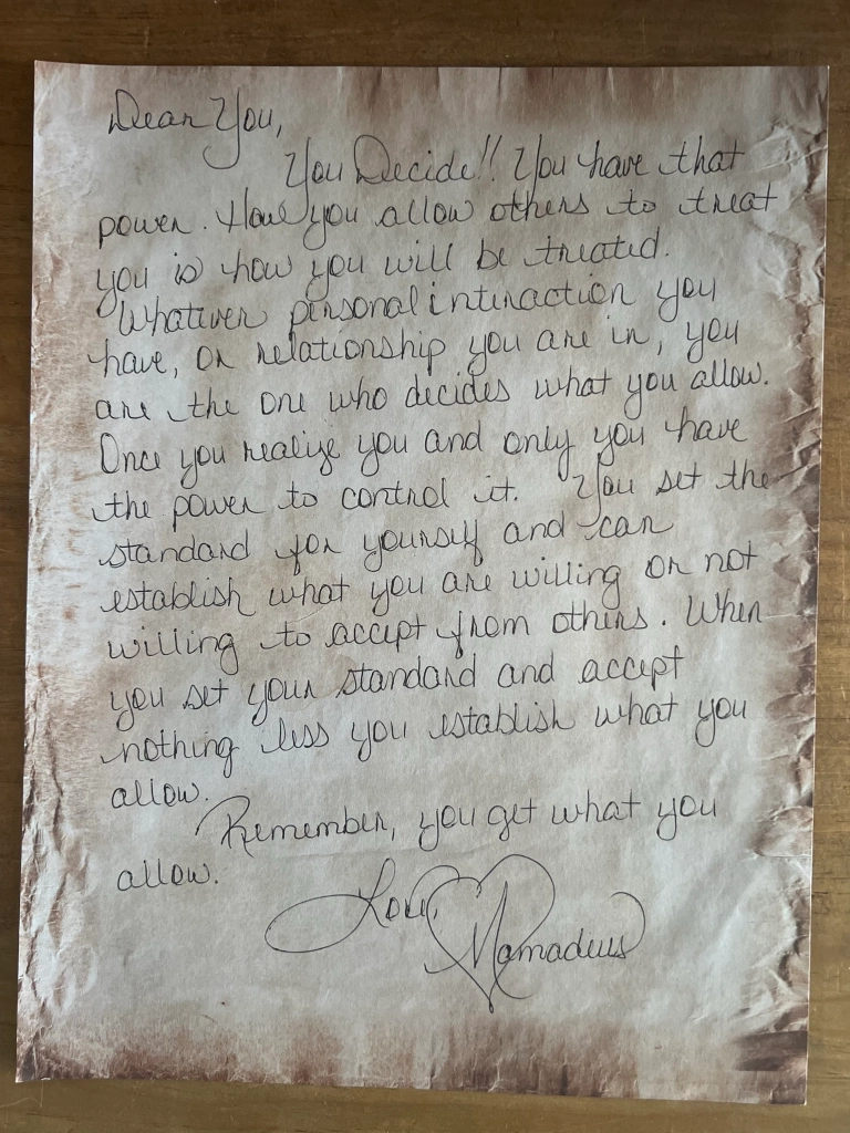 Mamadeus Love Letter # 12