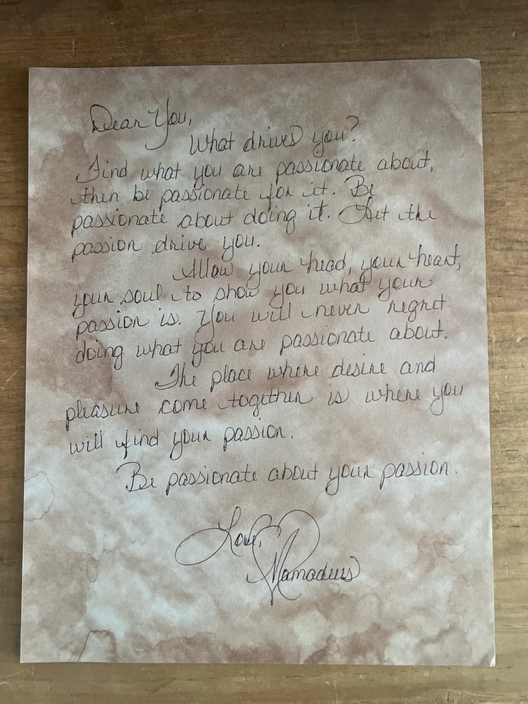 Mamadeus Love Letter # 15