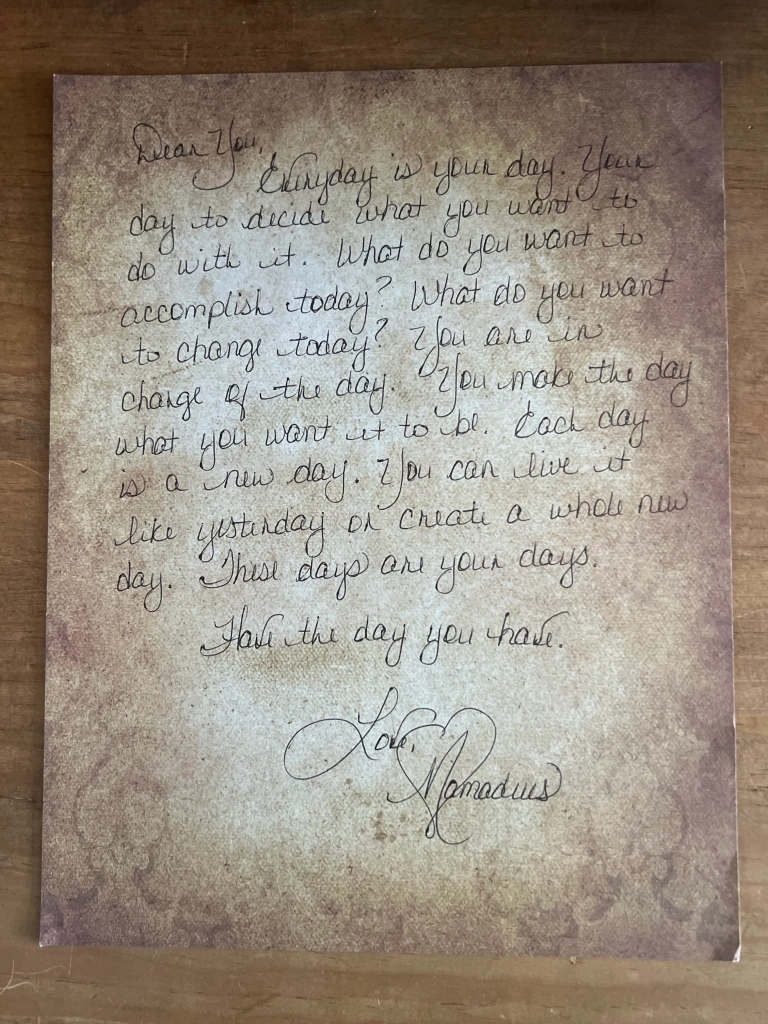 Mamadeus Love Letter # 16