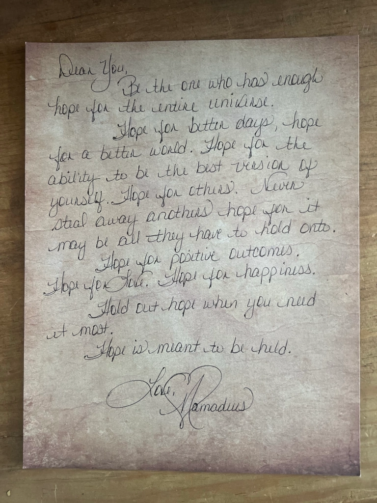Mamadeus Love Letter # 19