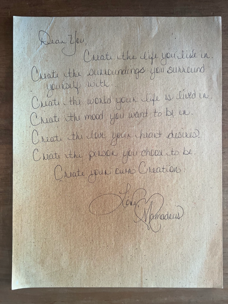 Mamadeus Love Letter # 34