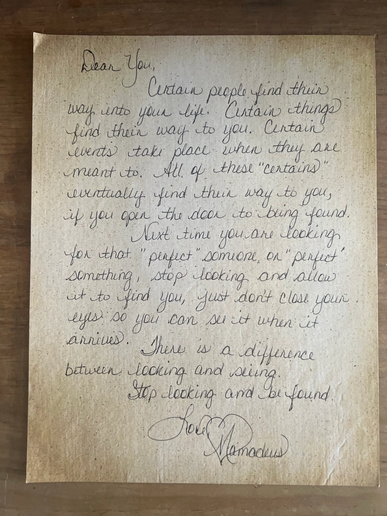Mamadeus Love Letter # 54