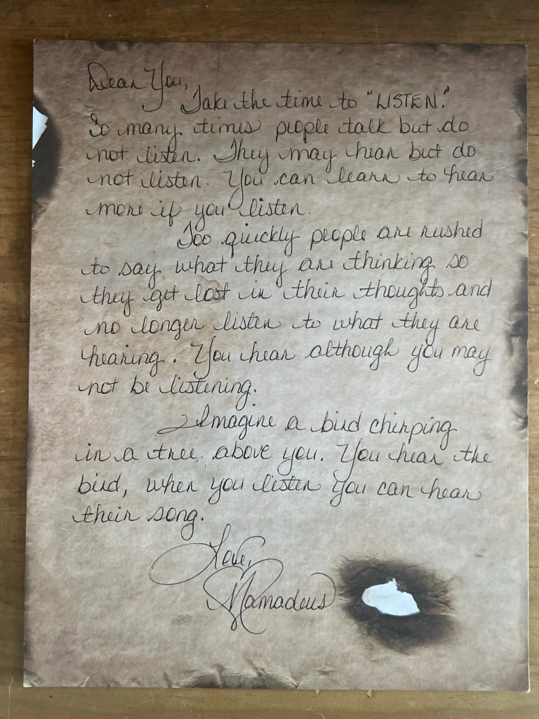 Mamadeus Love Letter # 58